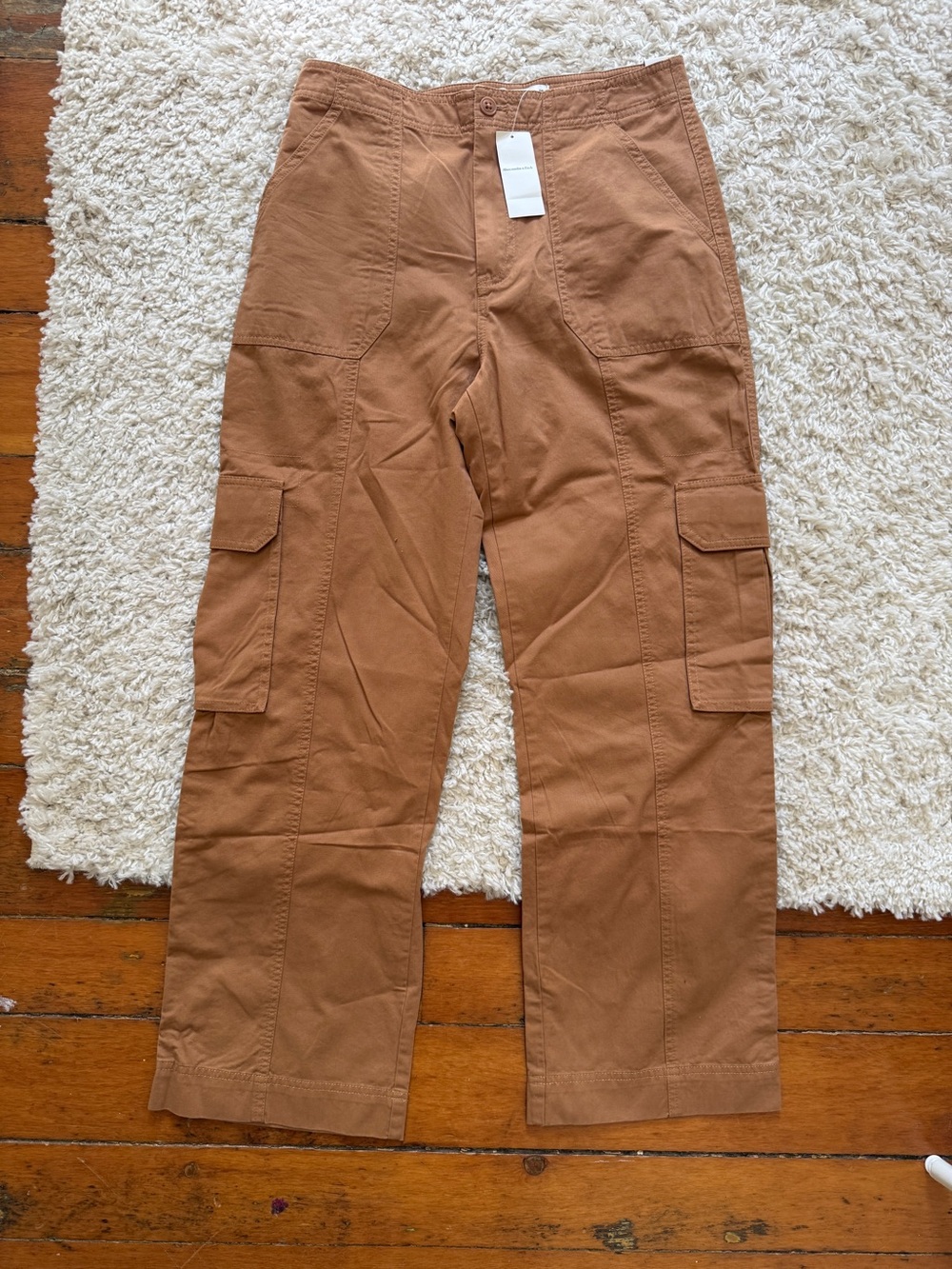 Abercrombie & Fitch Women’s Rust Cargo Pants. NWT. Size 28/6 Short. Utility.